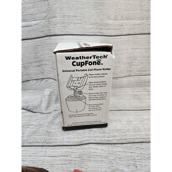 WeatherTech CupFone Universal Adjustable Cup Holder Car Mount for Cell Phones - Picture 2 of 4